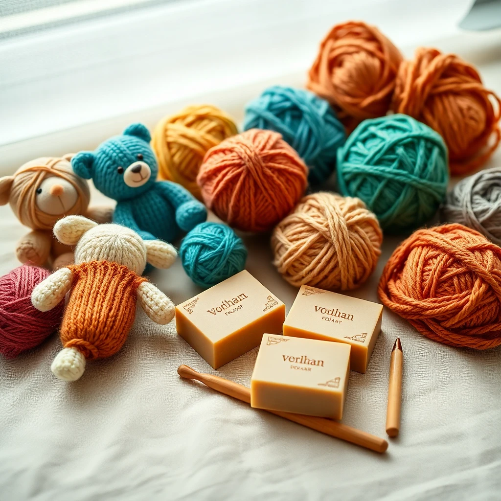 A finished piece from the Knittedcuties workshop
